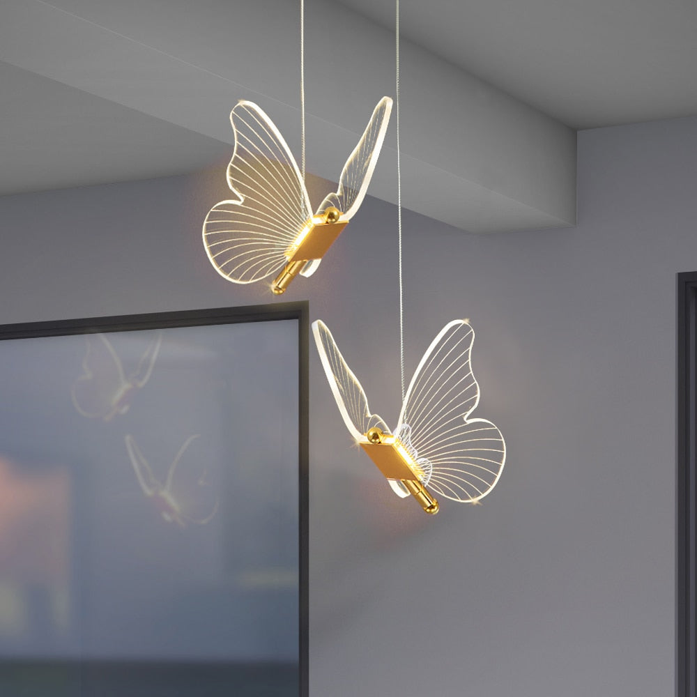 Pendentes Butterfly Led