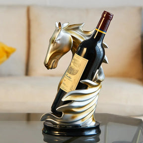 Suporte Para Vinho Estilo Cavalo