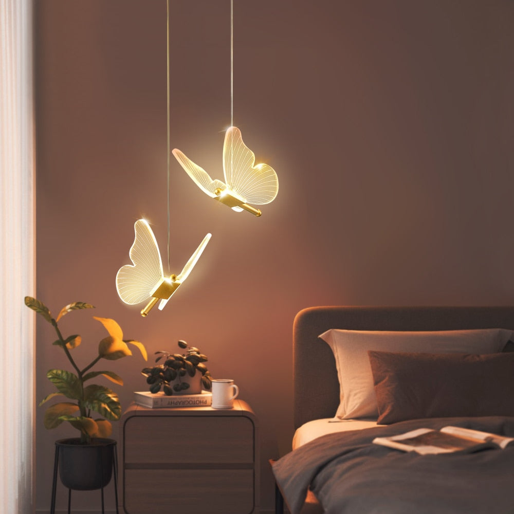 Pendentes Butterfly Led