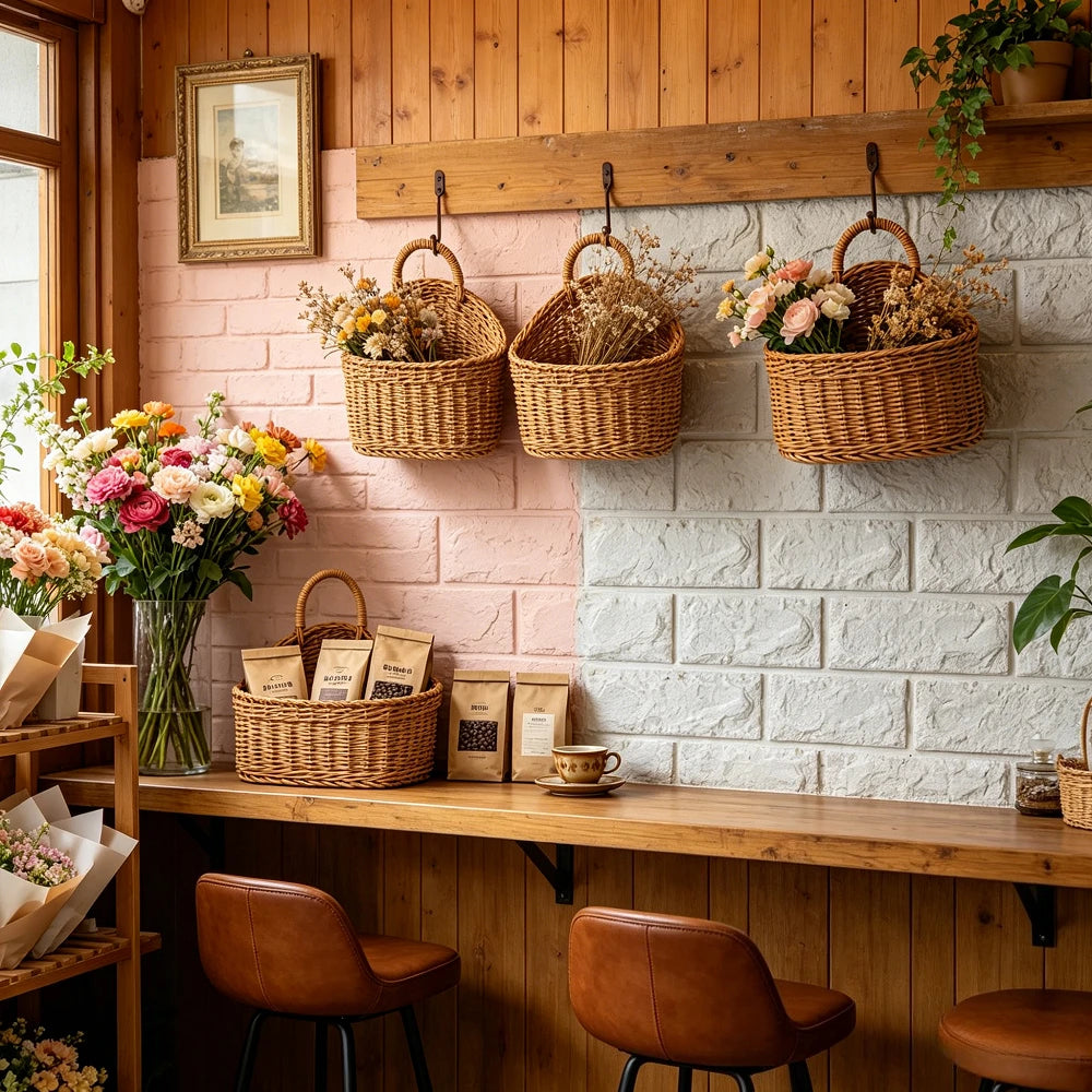 Cesto Artesanal de Rattan