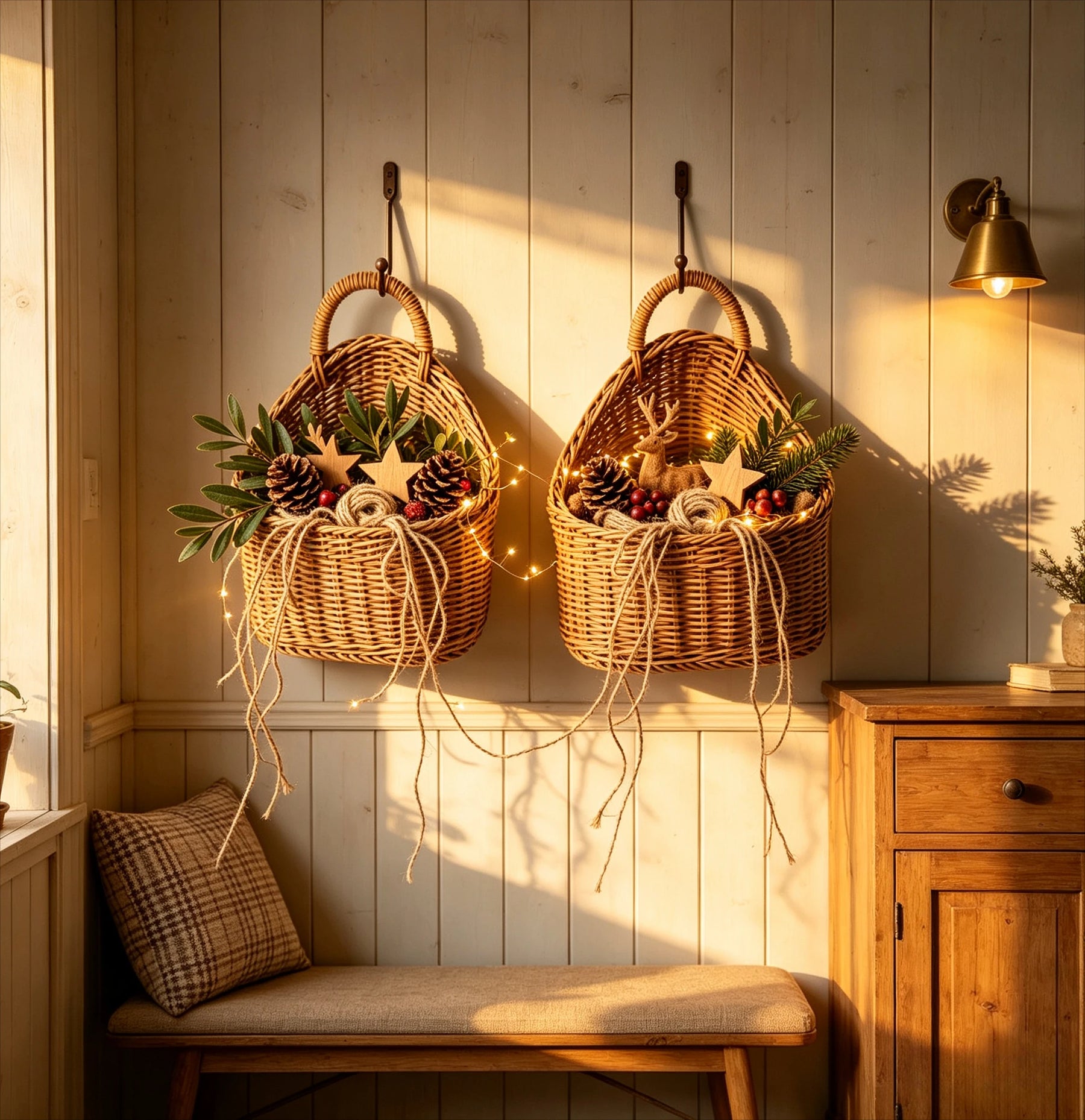Cesto Artesanal de Rattan