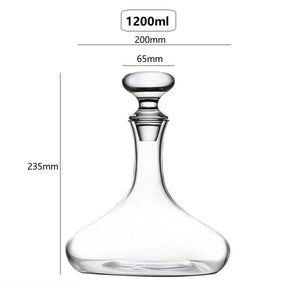 Decanter Luxo de Cristal Modelo Iceberg 1200ml