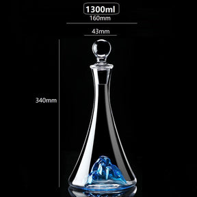 Decanter Luxo de Cristal Modelo Iceberg 1300ml