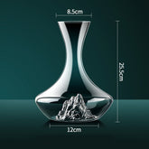 Decanter de Cristal com Escultura de Iceberg