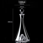 Decanter Luxo de Cristal Modelo Iceberg 1300ml