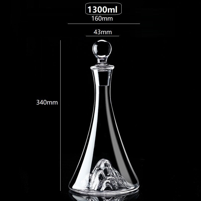 Decanter Luxo de Cristal Modelo Iceberg 1300ml