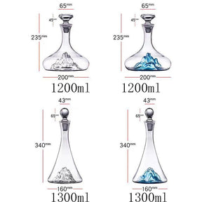 Decanter Luxo de Cristal Modelo Iceberg 1200ml