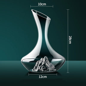 Decanter de Cristal com Escultura de Iceberg